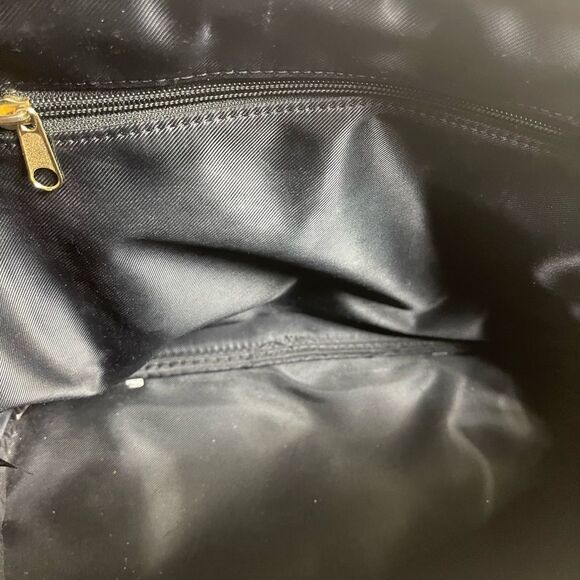 Loungefly Disney Minnie Mouse Dome Satchel synthetic patent black& leopard print - Picture 9 of 16